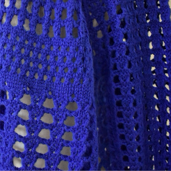 Ya Los Angeles Blue Open Knit Sweater - Picture 8 of 14